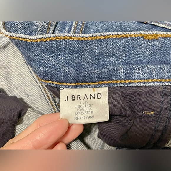 J Brand Ruby High Rise Cropped Cigarette Jeans - Picture 12 of 14